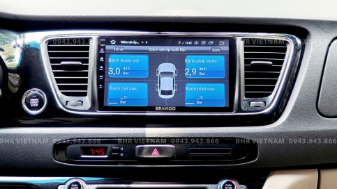Trải nghiệm âm thanh sống động trên màn hình DVD Android Bravigo Ultimate Kia Sedona 2015 - nay